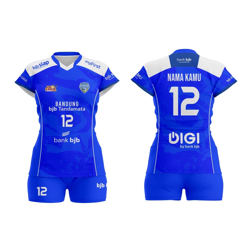 JERSEY VOLI BANDUNG BJB TANDAMATA PROLIGA 2025 / JERSEY VOLI CEWEK / JERSEY TENNIS / JERSEY ZUMBA