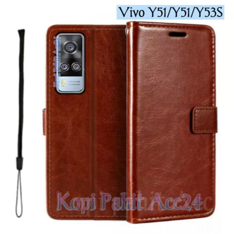 Case Untuk Hp Vivo Y51 Y51a Y53S Nfc V2030 V2031 V2058 Flip Cover Wallet Sarung Hp Casing Dompet Fli
