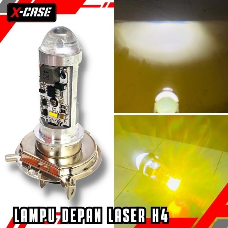 lampu sorot h6 bebek dan h4 vixion ready nyala putih putih dan putih kuning