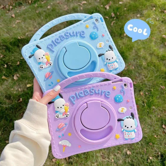 Karakter Pochacco Case Samsung Galaxy Tab S6 A7 A8 A9 Plus Lite Cover