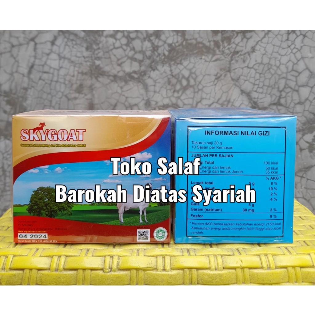 

SKYGOAT Susu Kambing Etawa Bubuk Full Cream 10 Sachet