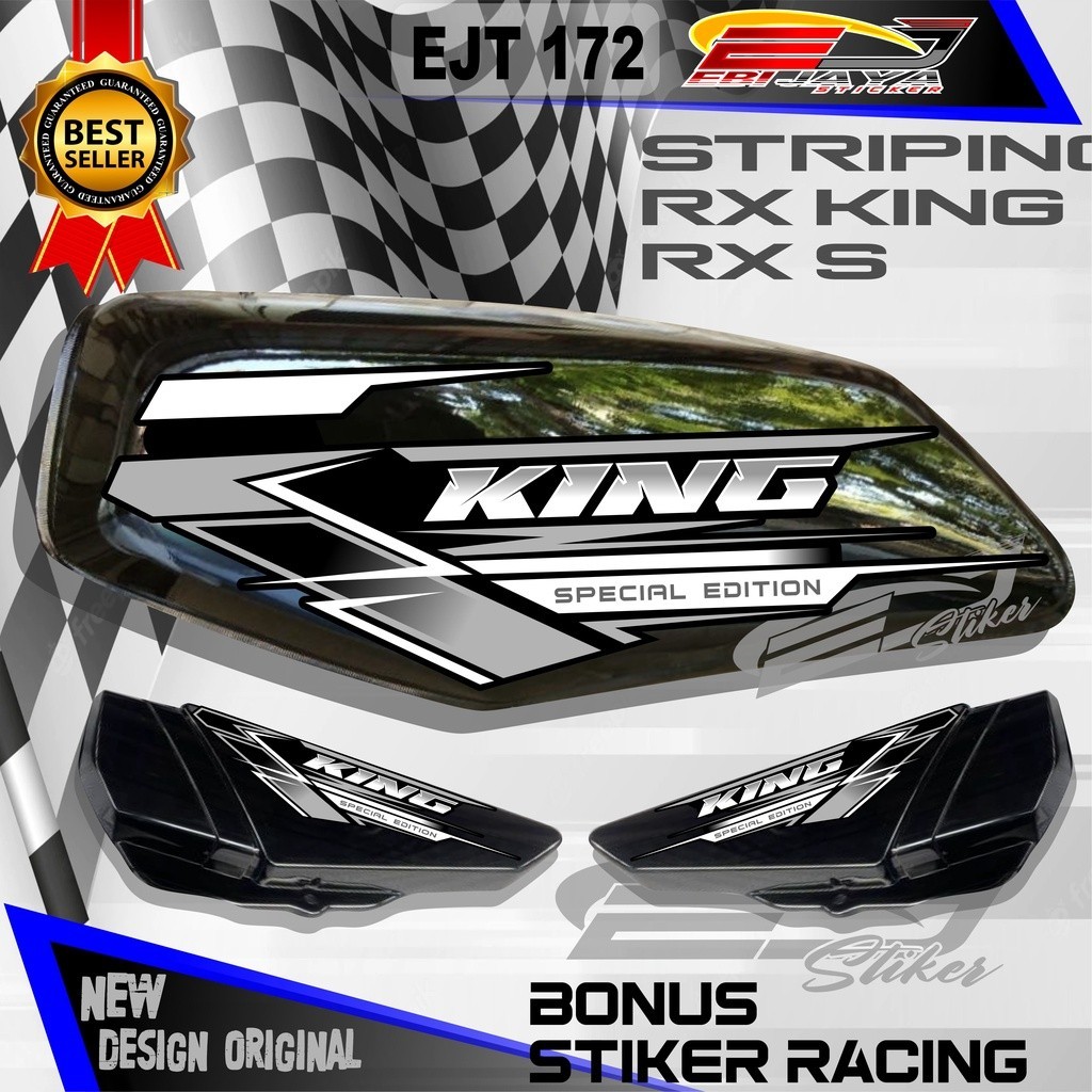 STIKER STRIPING CUSTOM MOTOR RX KING / STICKER MOTOR RX KING / DECALL STIKER MOTOR RX KING