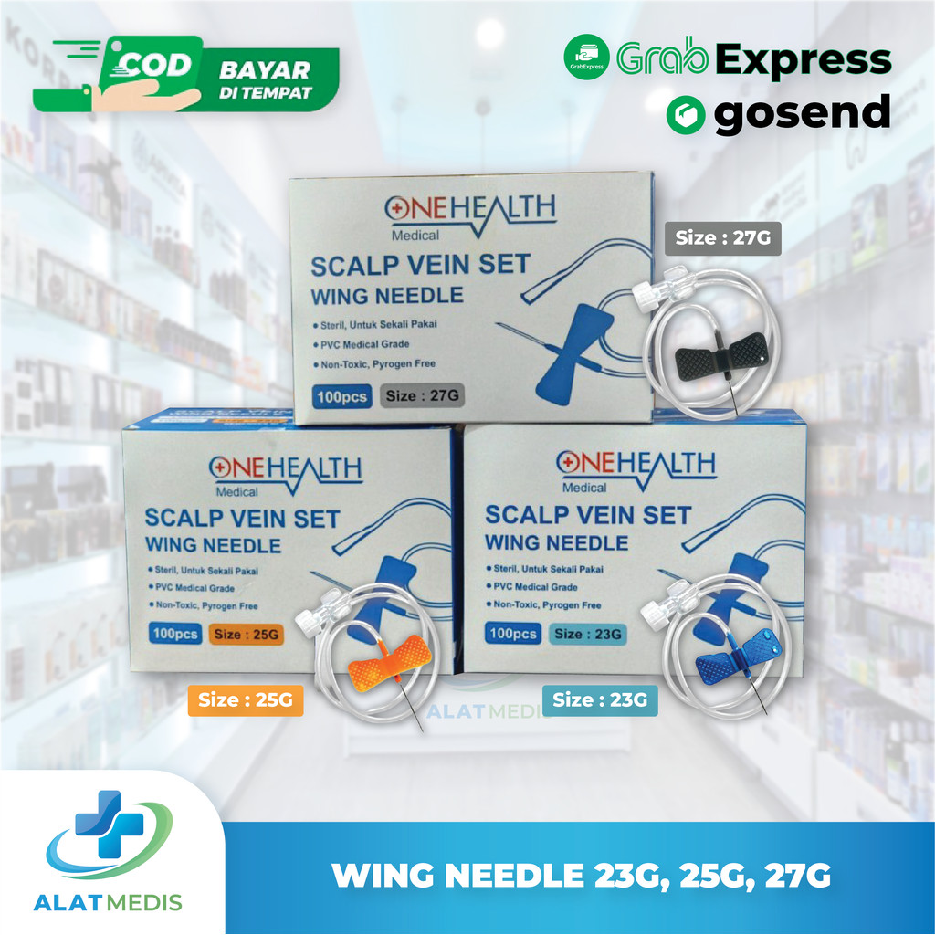 Wing Needle 23G / 25G / 27G Onehealth Ecer