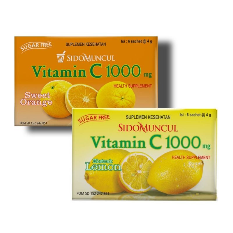 

Sido Muncul Vitamin C 1000 Serbuk 1Pack (6shet) - Minuman Serbuk Jaga Daya Tahan Tubuh