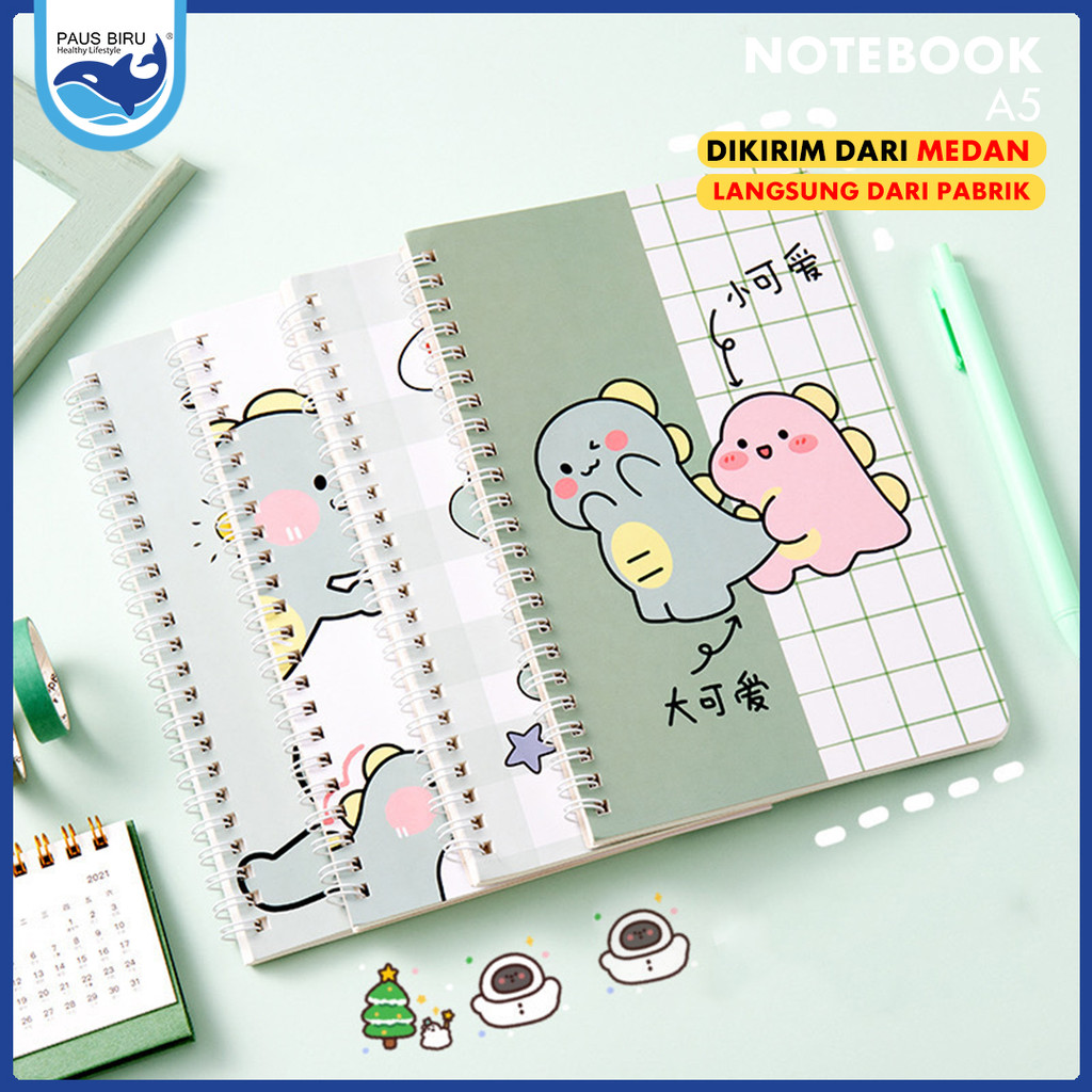 

Paus Biru - Notebook A5 Buku Diary Aesthetic Isi 4PCS Buku Jurnal Aesthetic Sekolah 60 Lembar [COD]