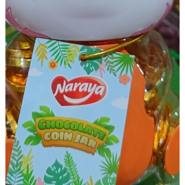 

NARAYA Coklat coin CHOCOLATE COIN JAR PANDA
