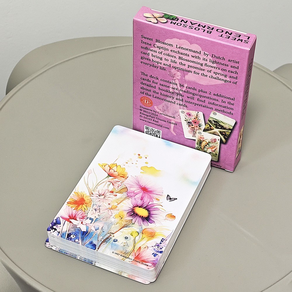 

Sweet Blossom Lenormand 10.4*7.3cm 38 Pcs Cards with Its Lightness and Softness of Colors