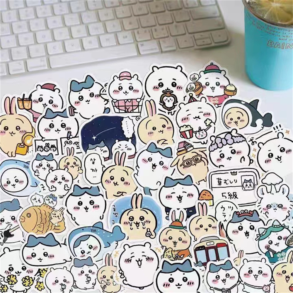 

60/100Pcs Chiikawa Stickers Hachiware Usagi DIY Notebook Phone Laptop Luggage Waterproof Decals Sticker Kids Toys Girl Gifts