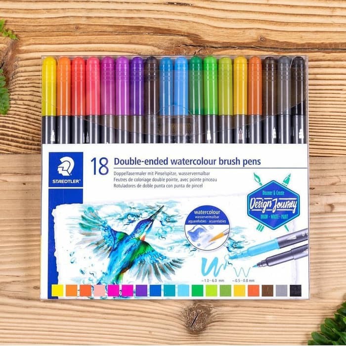 

PENSIL WARNA/WATER COLOUR/BRUSH PENS 18 COLOUR STAEDTLER