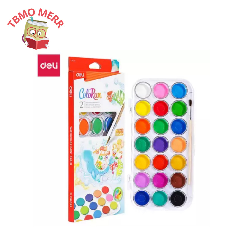

Deli Watercolour Paints 21W Colorun EC20-21 - Deli Watercolour 21 Warna