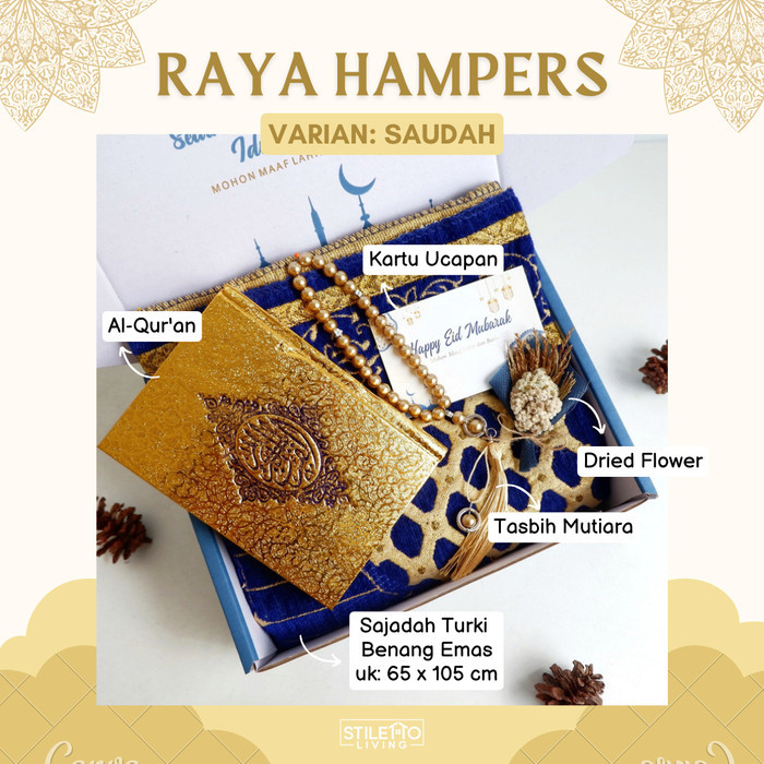 

RAYA HAMPERS - ALAT SHOLAT (Parcel Lebaran Idul Fitri Mukena Sajadah) - Saudah, Non-Lebaran