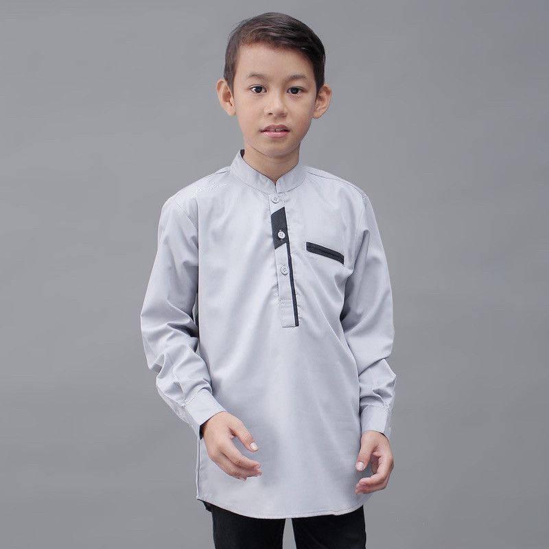 Bajukoko Anak Lengan Panjang Original Elrumi Usia 2-12 Tahun Warna Sage