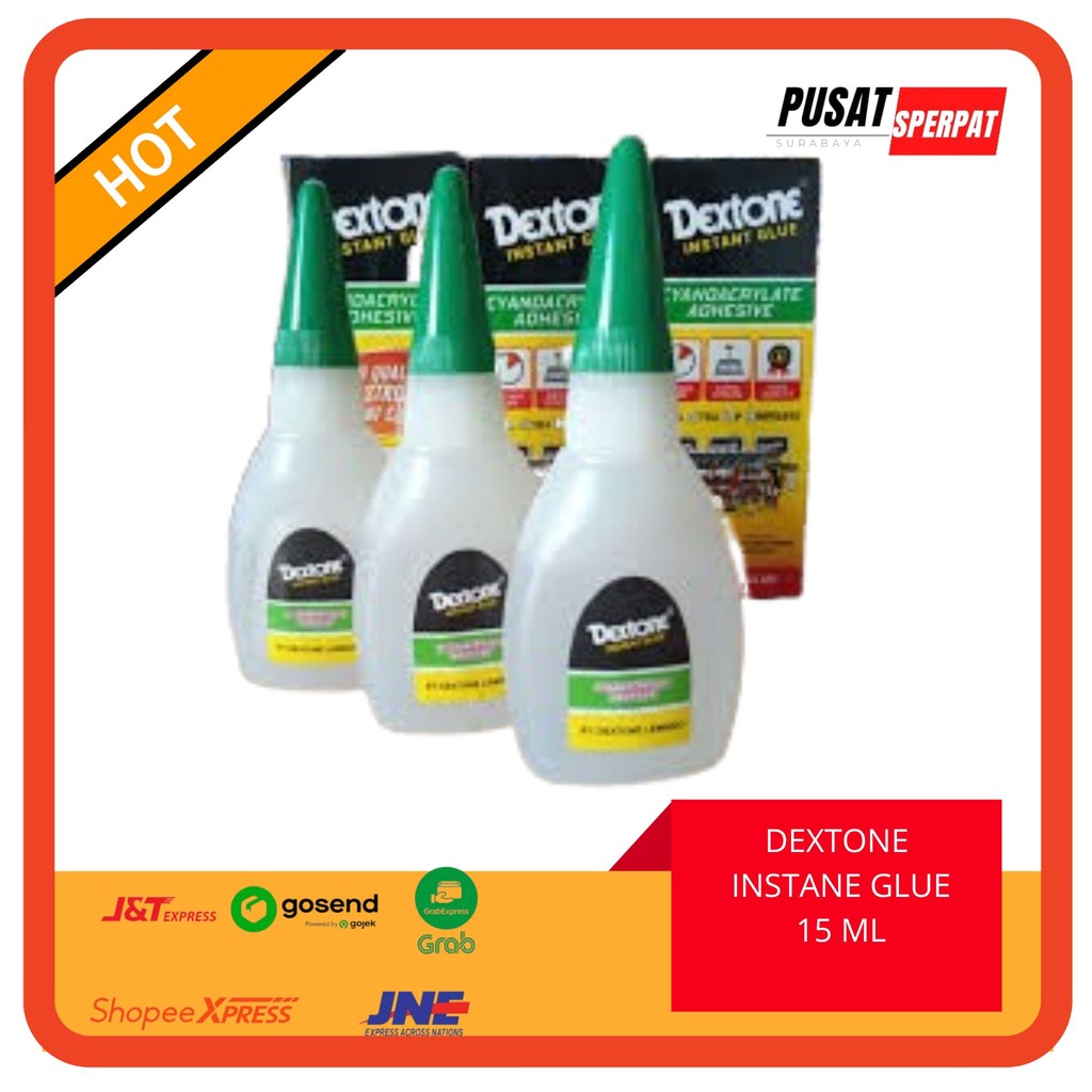 

50 PCS LEM KOREA - LEM TETES DEXTONE 15gr SERBAGUNA | LEM SETAN INSTANT | POWER GLUE SUPER REKAT KUAT