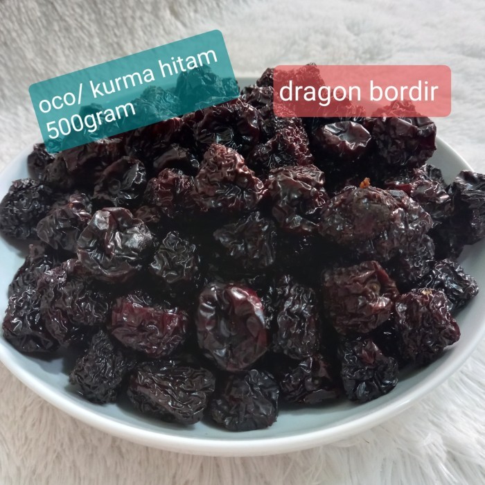 

Kurma hitam Cina Kemasan 500gr/ O co / Black Dates Hei Zhao