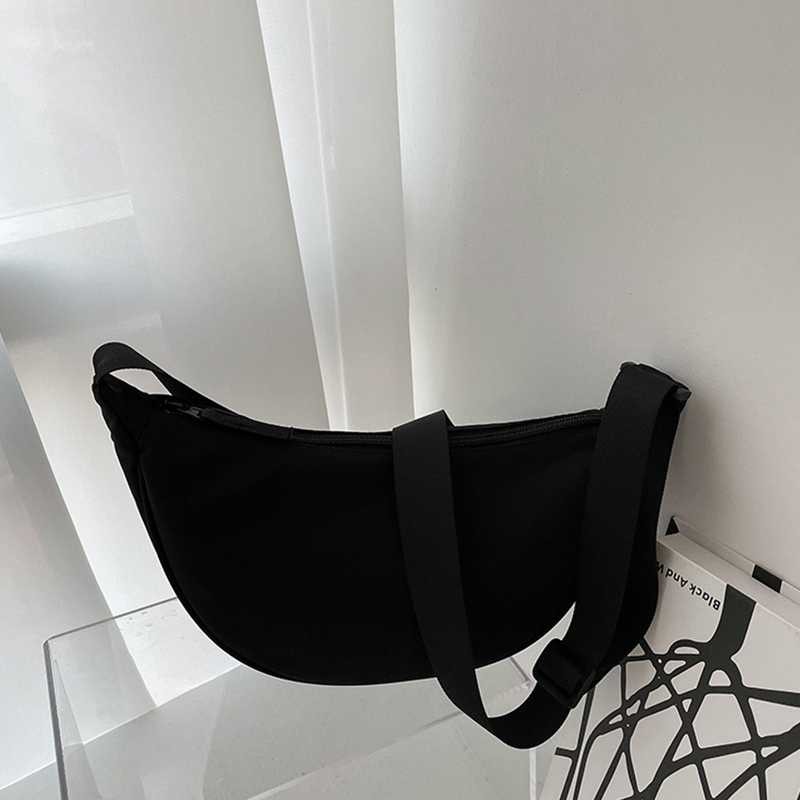 Tas Selempang Nilon Shoulder Bulat Ongkos Termurah Nylon Import Bahu Pangsit Tas Pria / Wanita Adjus