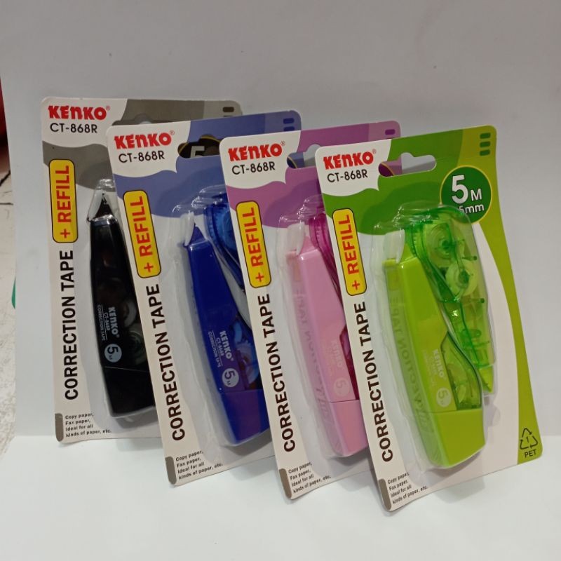 

CORRECTION TAPE KENKO CT-868R + REFILL 5m x 5mm / pcs