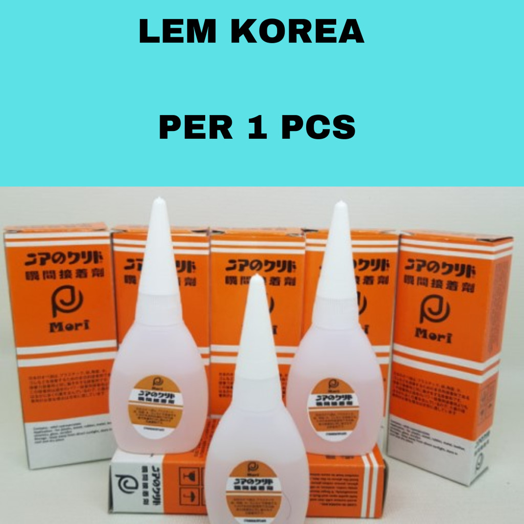 

Lem Korea MR super glue lem setan per 1 Pcs / M A