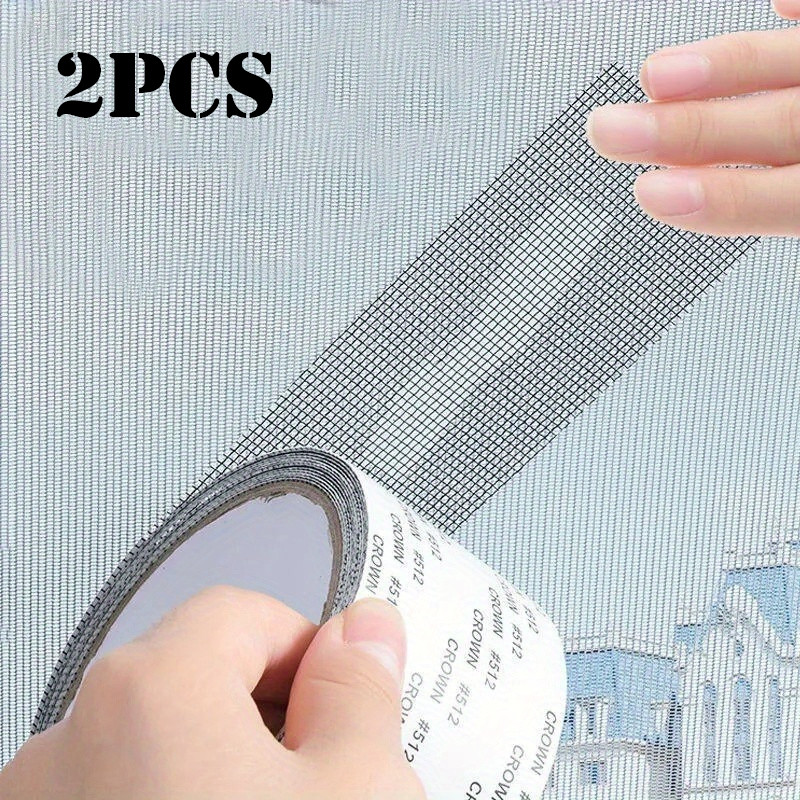 

1/2pcs Window Screen Repair Kit Tape for Window Screen and Screen Door Tears Holes Strong Adhesive Tape Fiberglass Covering mesh