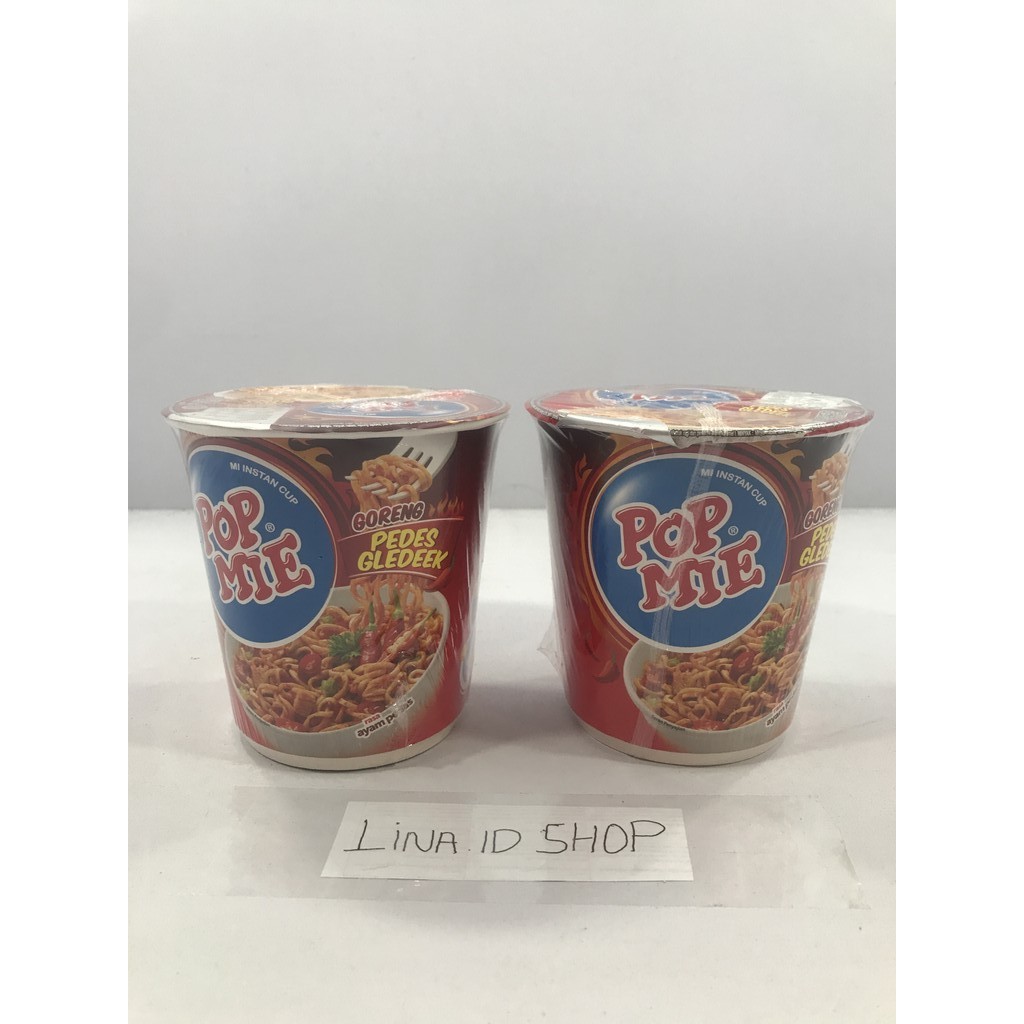 

1 pcs (Cup) - Mi Instan Cup Pop Mie Goreng Pedes Gledeek Rasa Ayam Pedas Kemasan 75gr 3 Menit Penyajian