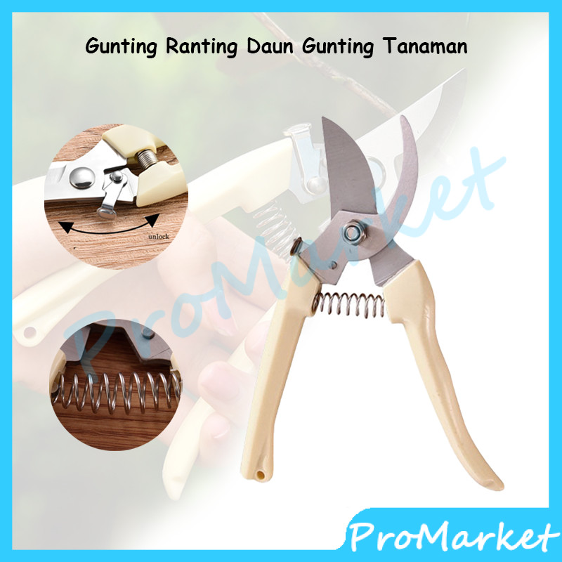 Gunting Dahan Ranting Bunga Tanaman Peralatan Berkebun Pruning Shears / Peralatan Berkebun Gunting D