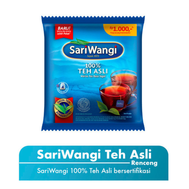 

SariWangi 100% Teh Asli Sachet 6 sachet ORI