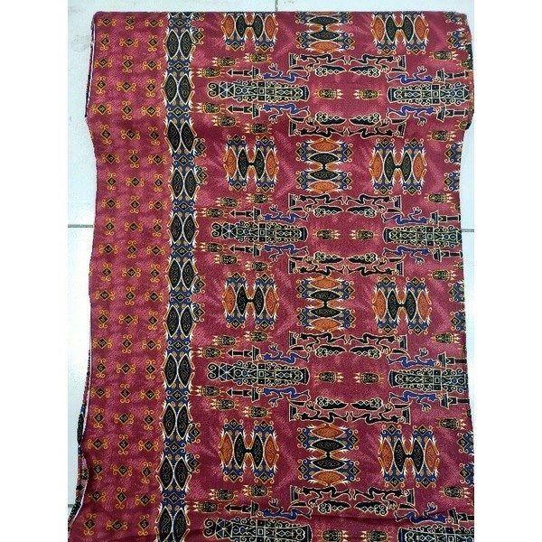 Kain Batik Papua. Batik Katun Motif Papua. Batik Daerah Tradisional - Hijau