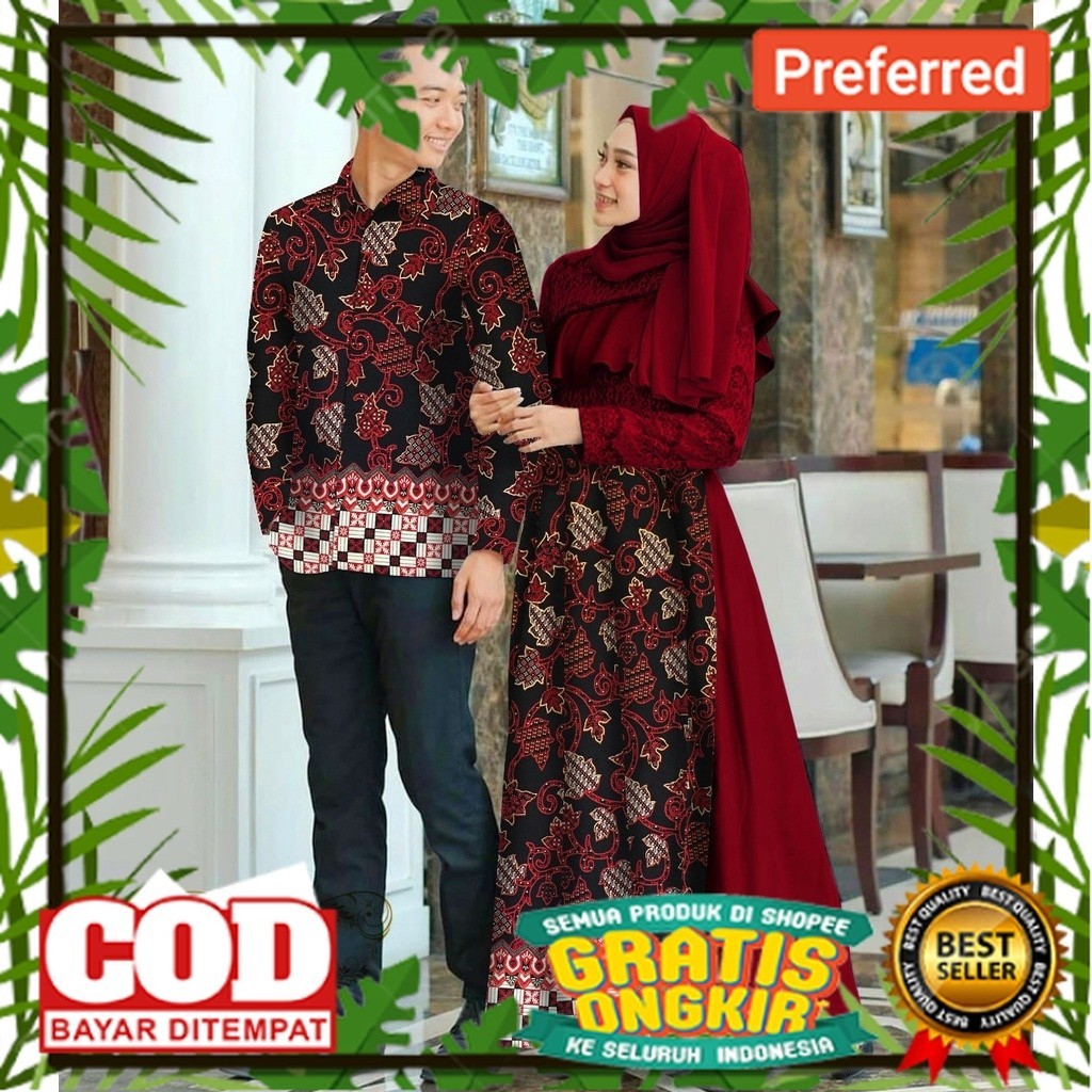 COUPLE ALAZKA / COUPLE BATIK / BAJU PASANGAN BATIK / COUPLE MODEL BATIK / COUPLE BATIK FASHION / COU
