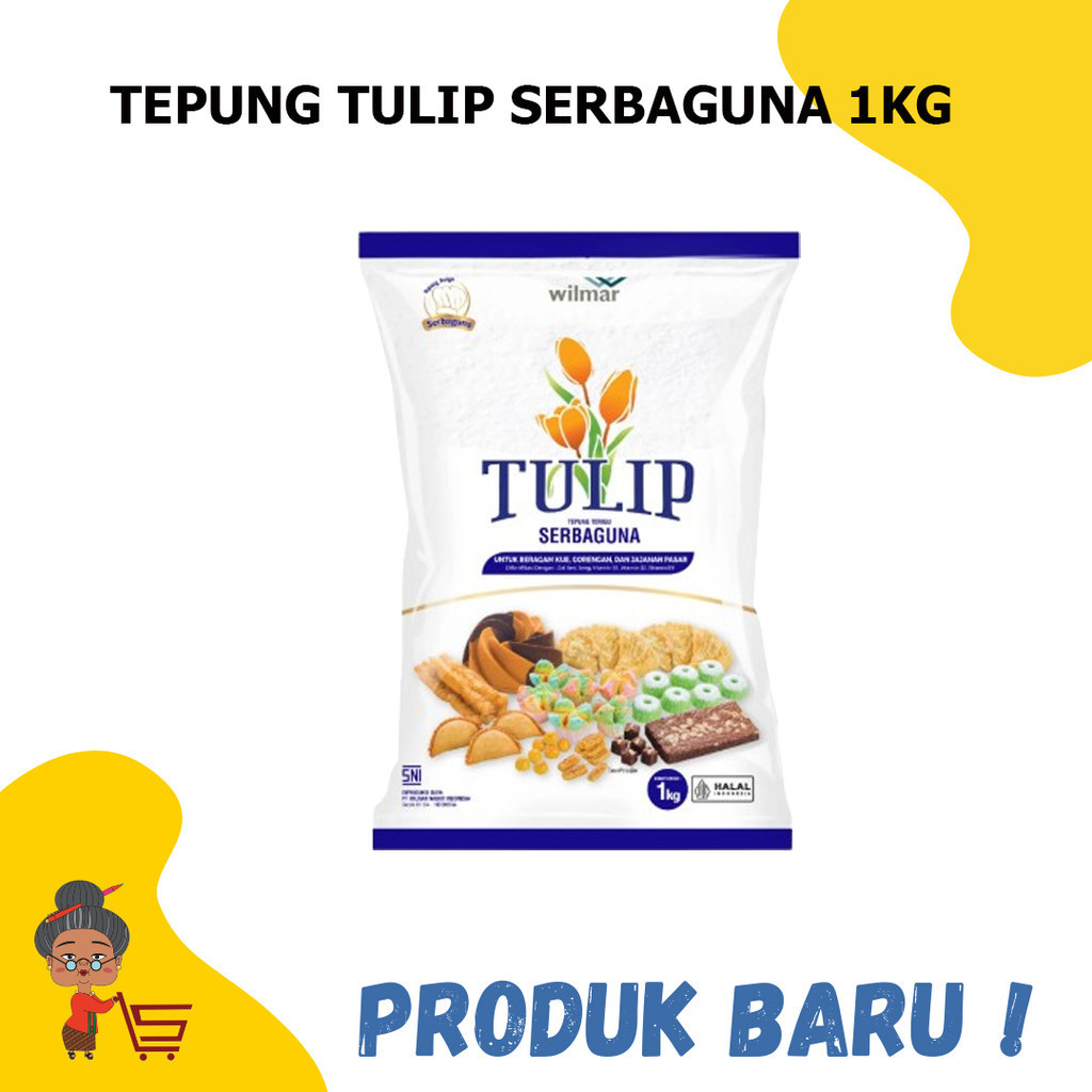 

TEPUNG TULIP SERBAGUNA 1KG / TEPUNG TULIP SERBAGUNA / TEPUNG TULIP