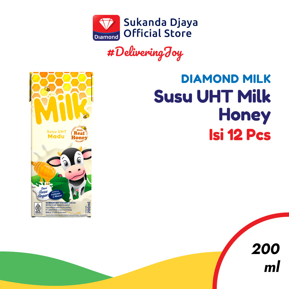 

Diamond Milk Susu UHT Honey 200 ML [Isi 12]