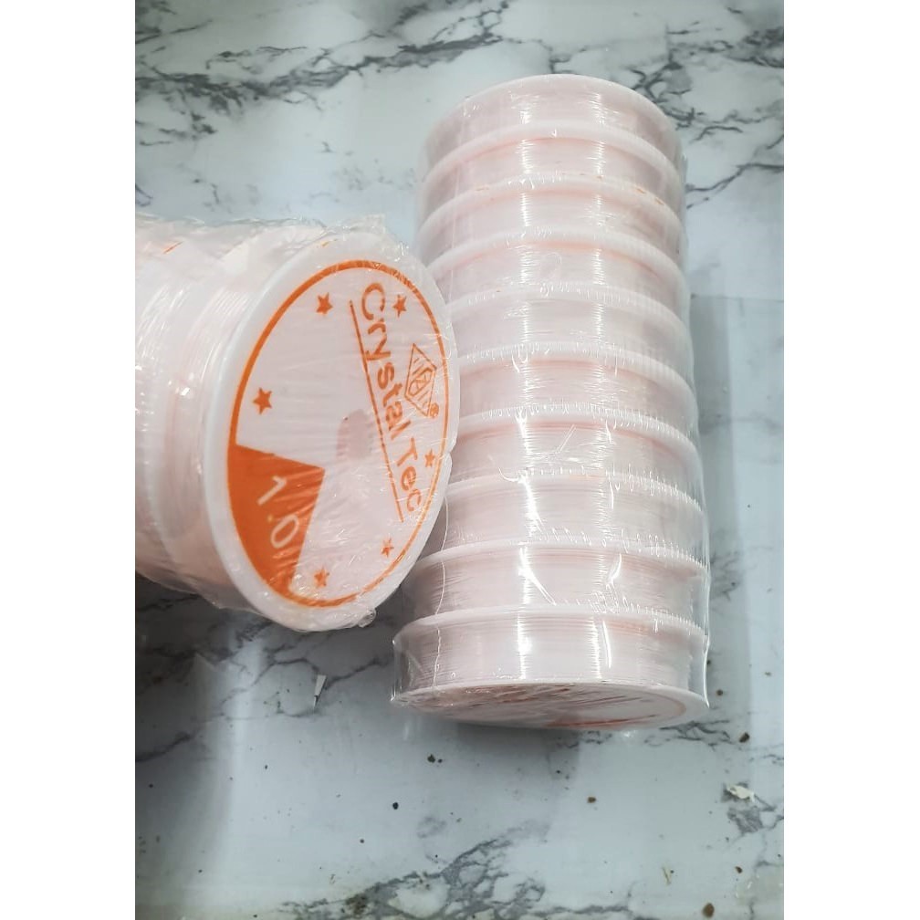 

CRYSTAL TEC Tali Karet Kenur Korea 07mm 1mm Senar Elastis isi 10roll