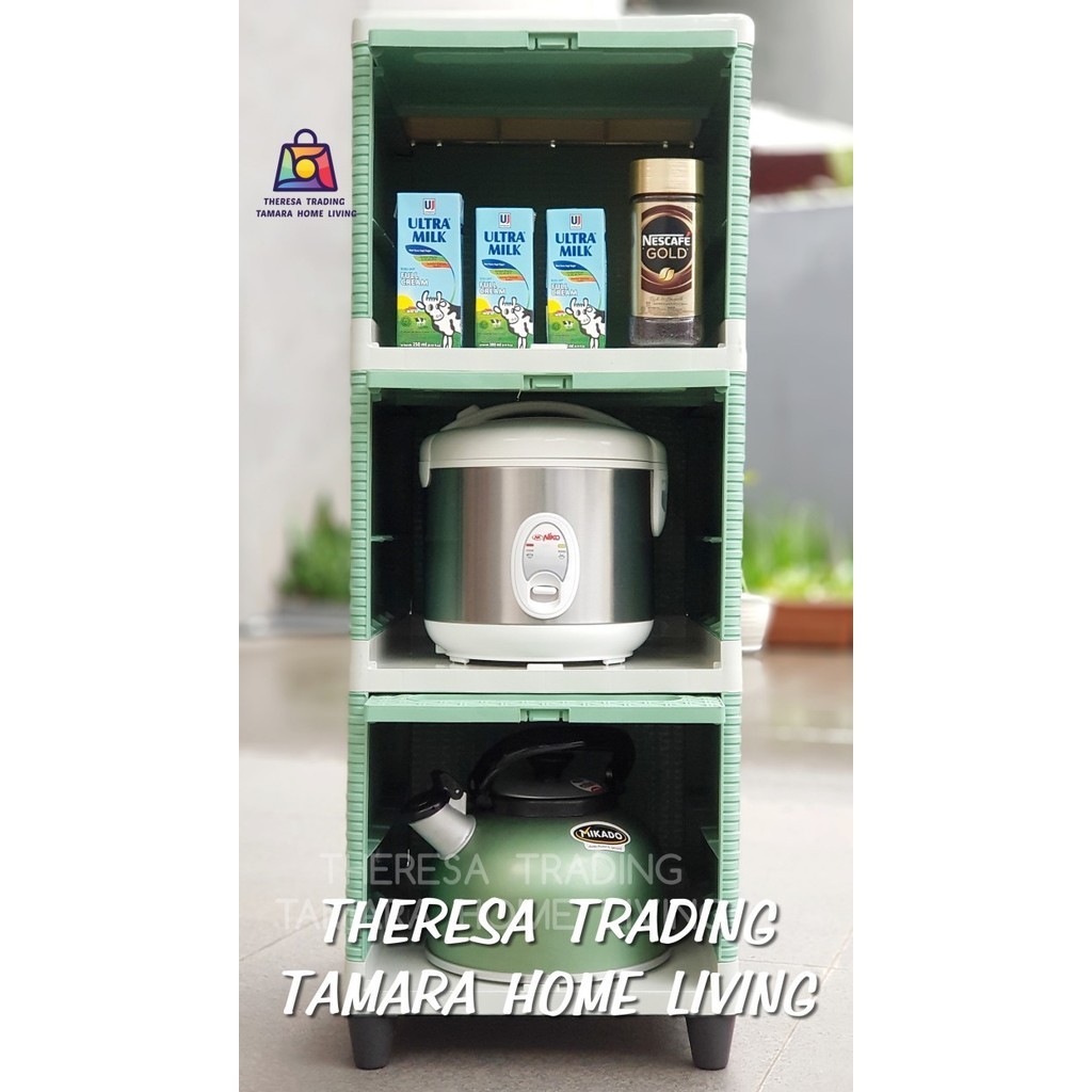 

PROMO!! -LEMARI PLASTIK CLUB FLIP SUSUN 3 SERBAGUNA CABINET MINIMALIS DESIGN