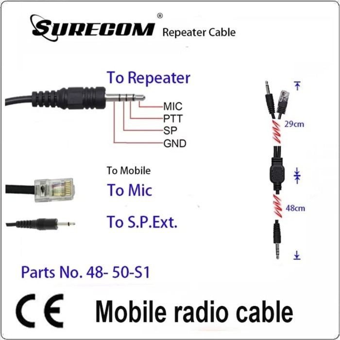 Repeater Controller Kabel untuk Mobile Radio ICOM IC2300 IC2200 2100
