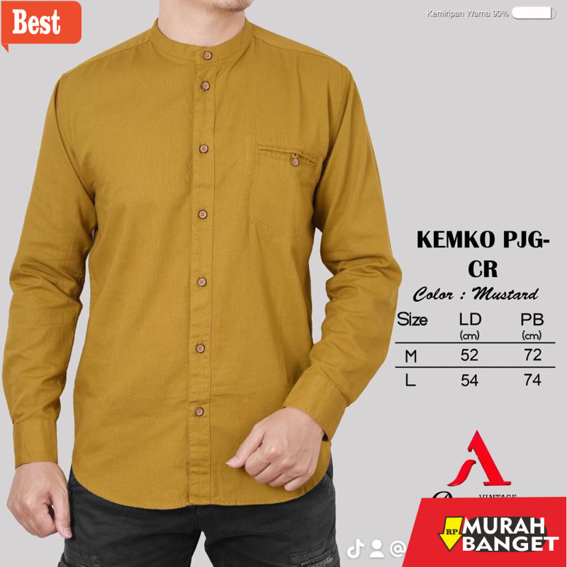 Baju timur tengah pria- KEMEJA KOKO AGERA/ KEMKO AGERA/ KOKO AGERA / PAKAIAN MUSLIM/ KOKO MUSLIM/ FH