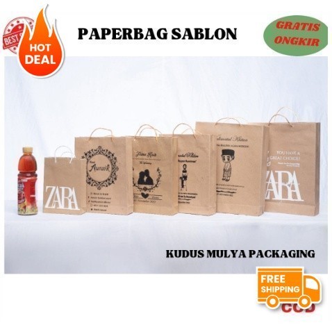 

PAPER BAG BOTOL BESAR CUSTOM SABLON- PAPERBAG SABLON 9 X 25 X 9 - PAPER BAG PERNIKAHAN - TAS KERTAS SOUVENIR - PAPER BAG KADO