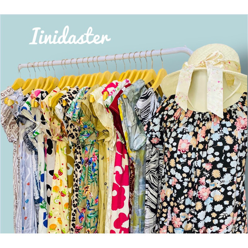 Paket Usaha Daste Rayon Premium 10 pcs Grosir Daster kekinian Full Rayon  || Daster Rayon  || Daster