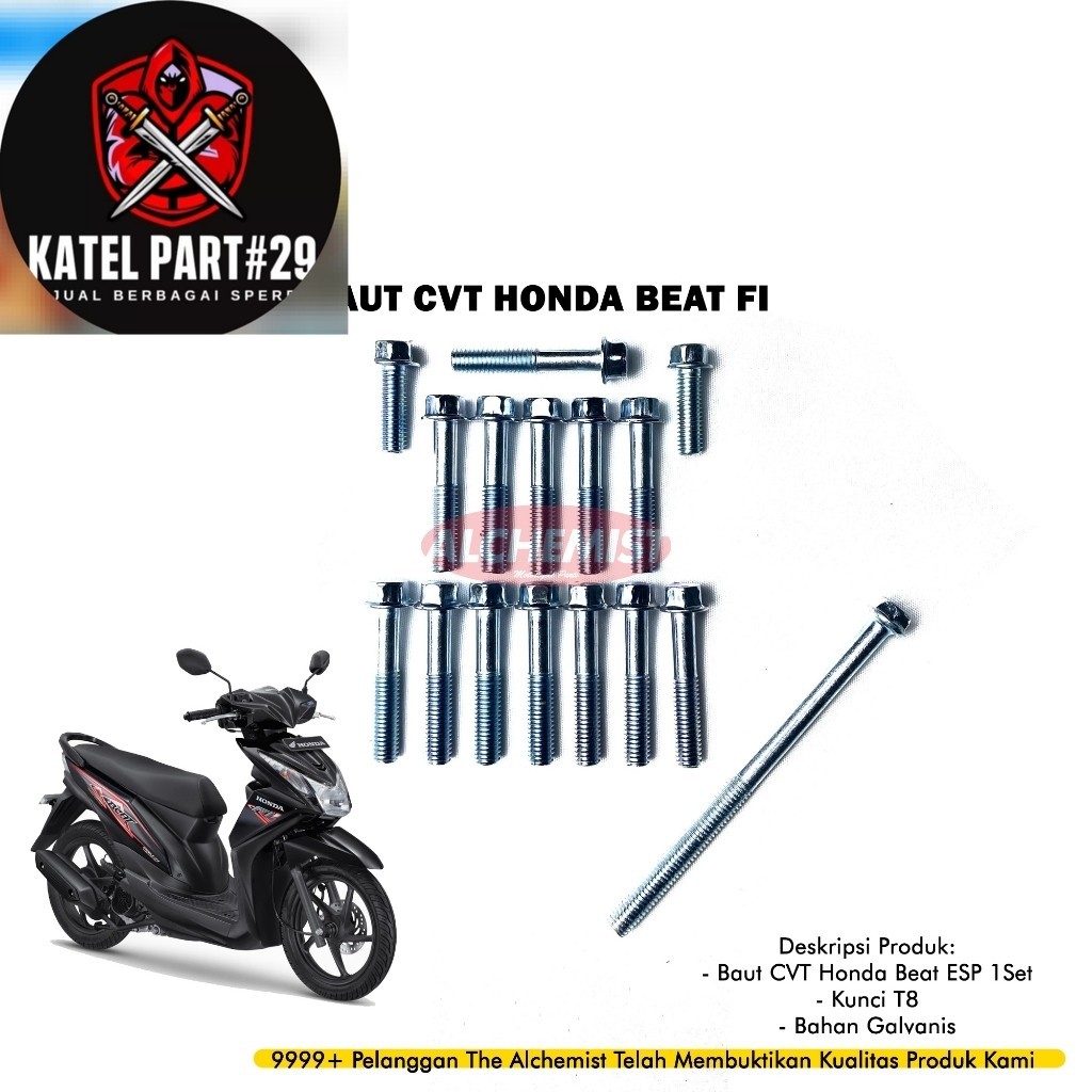 COD Baut CVT Beat FI / Baud Cover CVT Honda Beat FI / Baut Baud Cover CVT Honda Beat FI 1Set