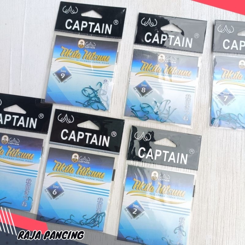 Kail captain akita kitsune 1030RB - Mata kail pancing captain biru