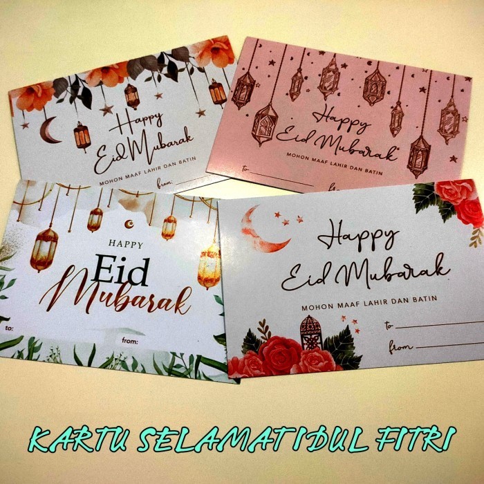 

kartu ucapan selamat idul fitri lebaran ukuran 12,7 x 9 cm