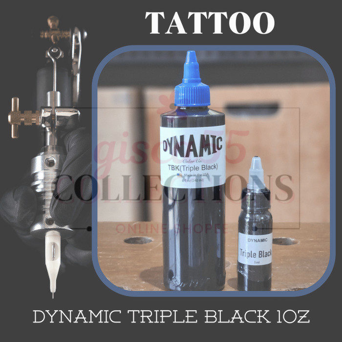 

Tinta Tattoo Dynamic Triple Black 1 oz REBOTTLE