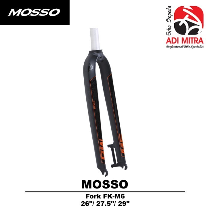 Mosso M6 Fork Rigid Disc Brake Fork Sepeda 26 / 27.5 / 29 Inch