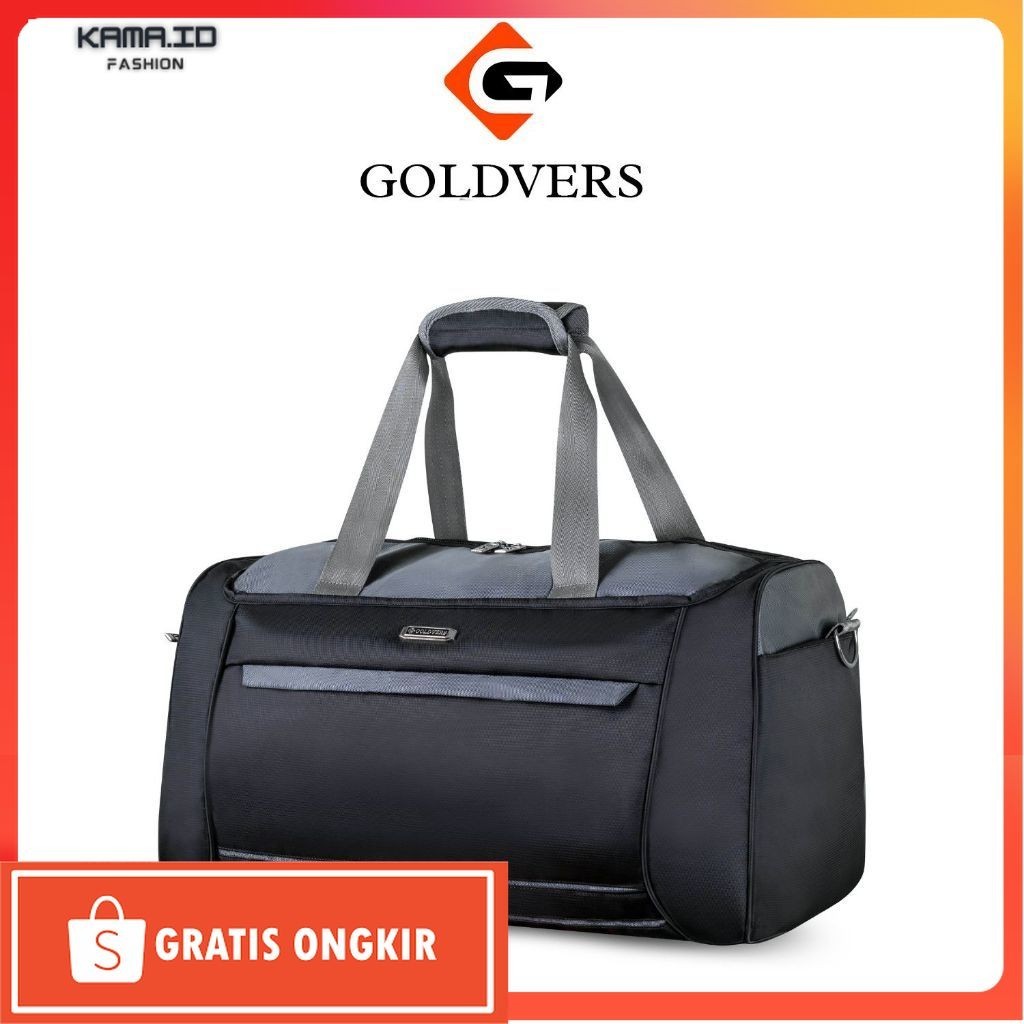 Tas kekinian / Goldvers - Tas Travel Mudik Pakaian Jumbo Berlapasitas Besar 33 Liter Tas Duffel Trol
