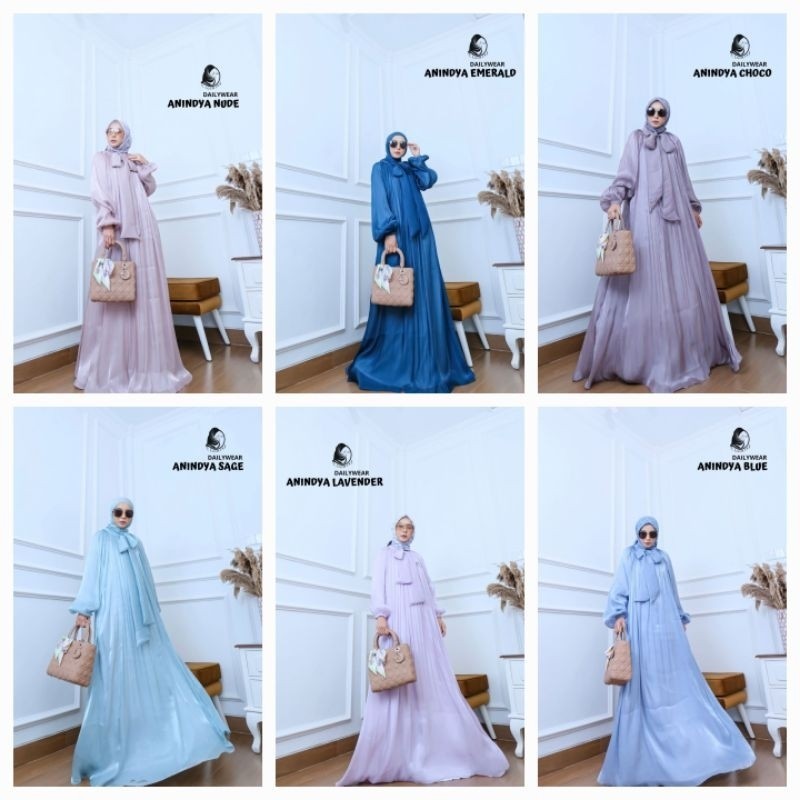 [JOZA CLOTHING] GAMIS SYARI TERBARU / DRESS SET DAILY " ANINDYA SERIES " by Joza Clothing