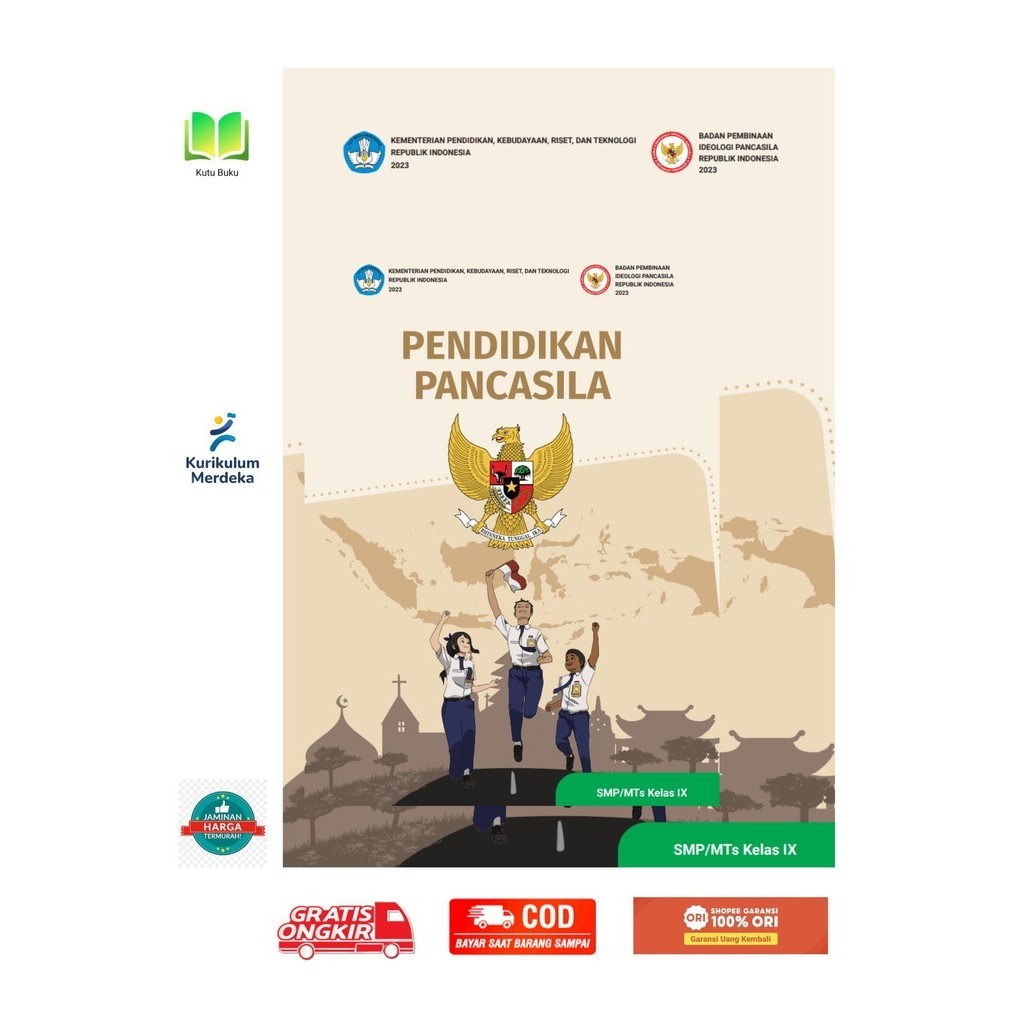 Buku Pendidikan PPKN REVISI Kelas 9 SMP Kurikulum Merdeka TERBARU