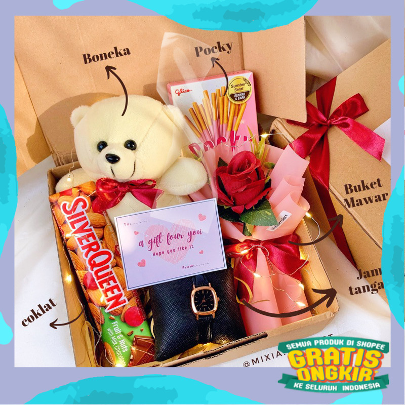 

Kado Ulang Tahun Cewek Hampers Valentine Anniversary Wisuda/ kuning coklat abu ungu sage