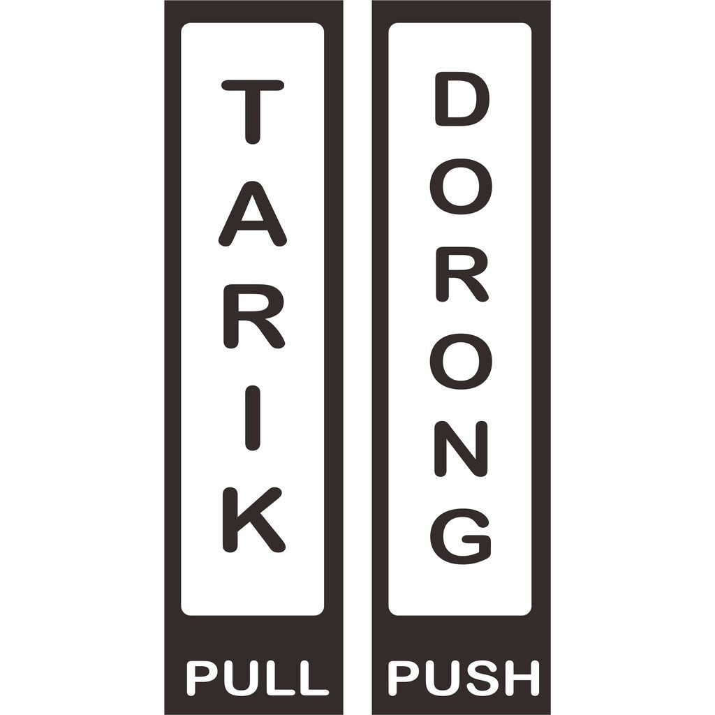 

Papan Akrilik Tarik Dorong | Sign Akrilik Tarik Dorong Tinggal Tempel