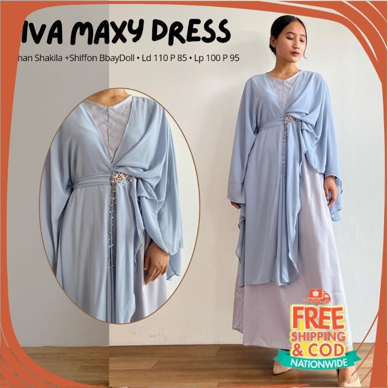 GAMIS LEBARAN IDUL FITRI/ ZIVA MAXY DRESS / DRESS JUMBO / DRESS TERBARU / DRESS SHAKILA / DRESS KOND