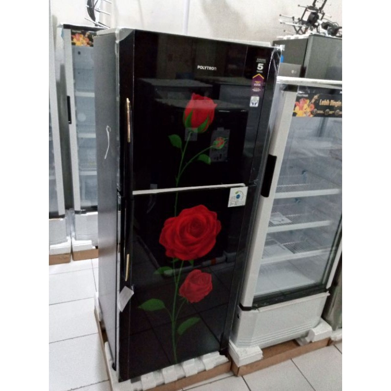 KULKAS POLYTRON PRM 21 DRX 2 PINTU KACA