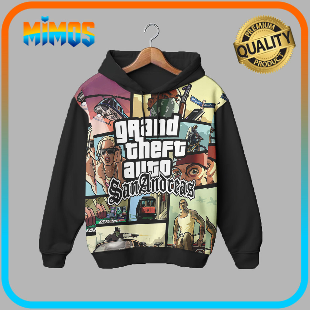 Hoodie Anak Anak Game Anime Gta San Andreas Pakaian Anak Gta San Andreas 1_Ja - Mimos