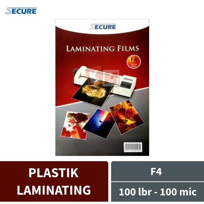 

Plastik Laminating Films Secure SPL-F4 Ukuran Folio 100 Micron