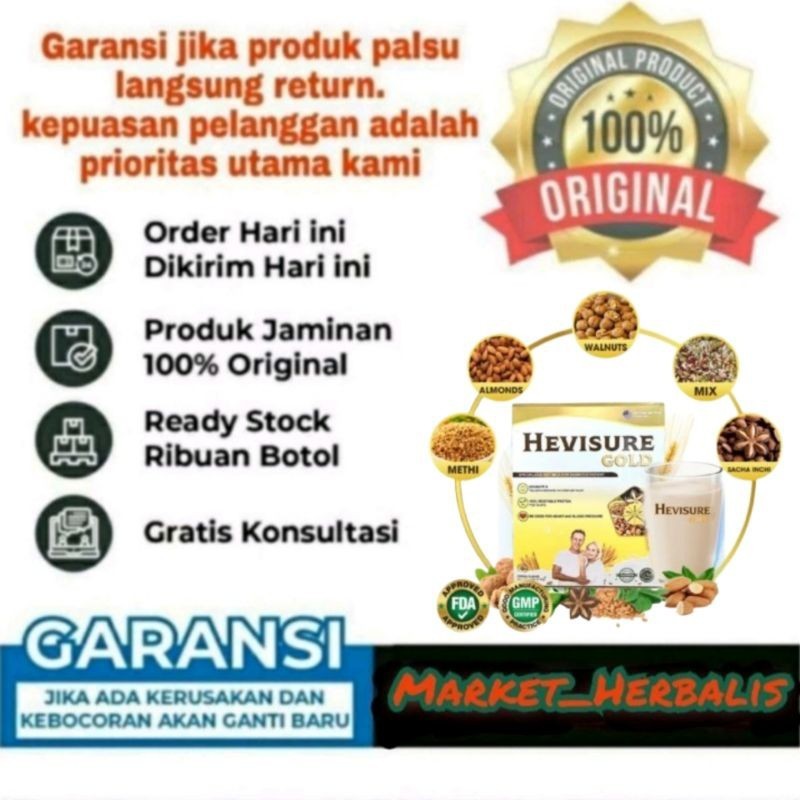 

HEVISURE GOLD MILK SUSU DIABETES & KENCING MANIS ORIGINAL HERBAL